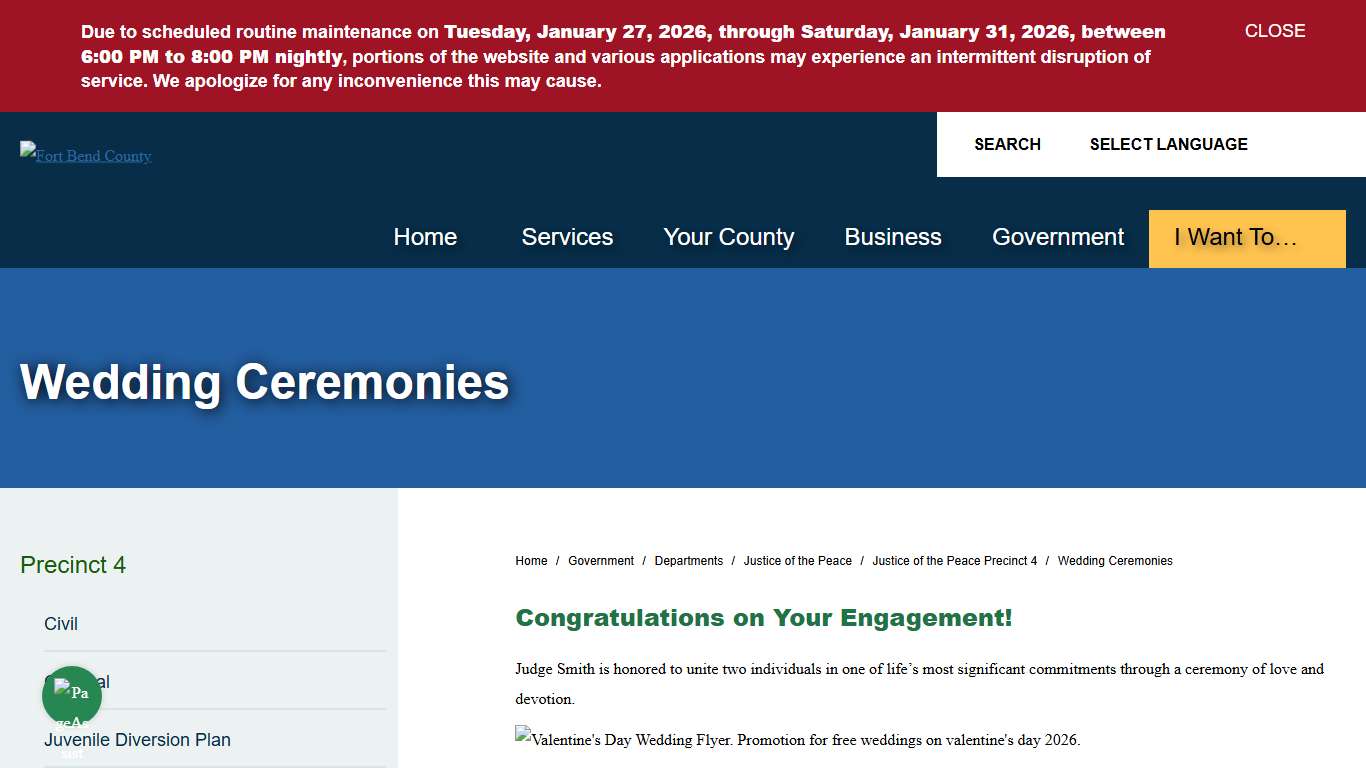 Wedding Ceremonies Fort Bend County